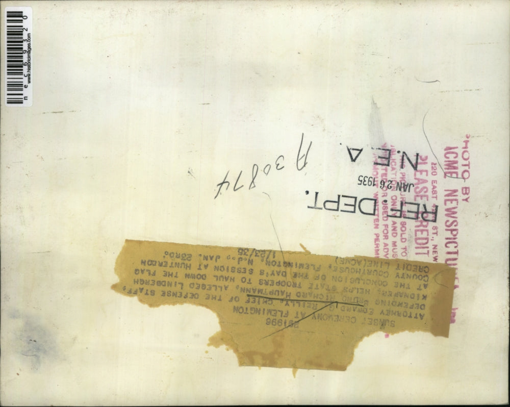 1935 Press Photo Attorney Edward G. Reilly, Chief of the Defense staff,defending