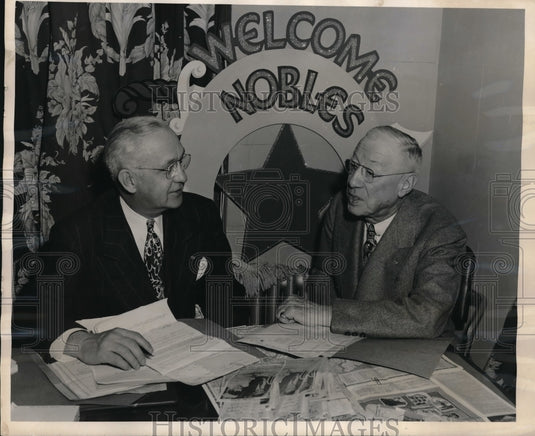 1929 Press Photo Shriners Congressman Walter Jeffries and Freeland Kendrick