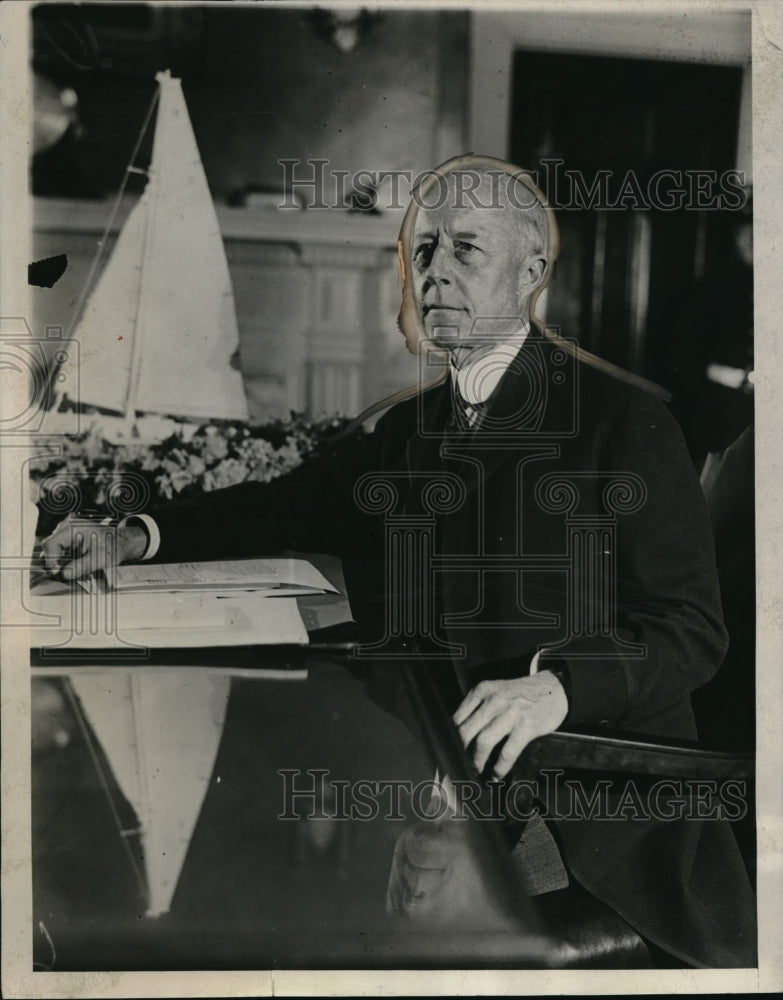 Load image into Gallery viewer, 1929 Press Photo Charles Adams succeeded Curtis Wilbur as Sec. of the Navy
