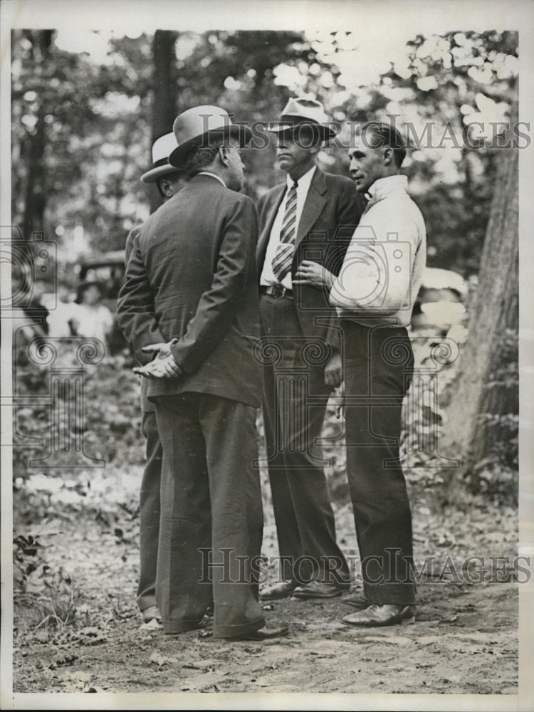 1933 Press Photo William French with 3 other men