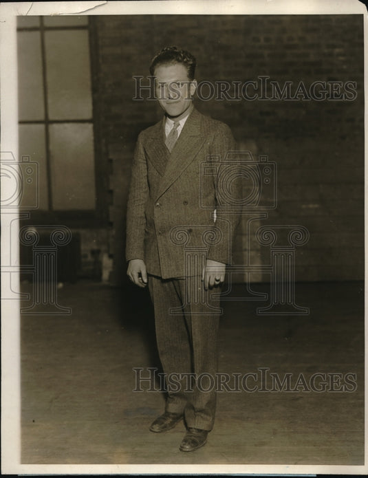 1927 Press Photo Irwin Dickstein Monroe High Basketball Team Coach - nec69583