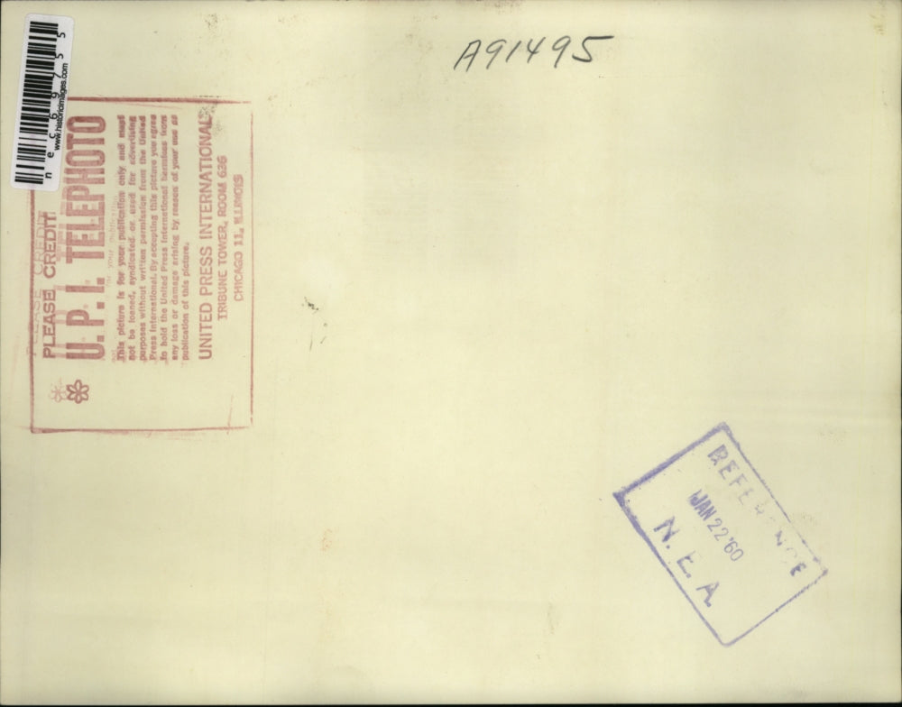 1960 Press Photo Fairbanks, Alaska CH Johnson, JE Johnson rescued from ice floe