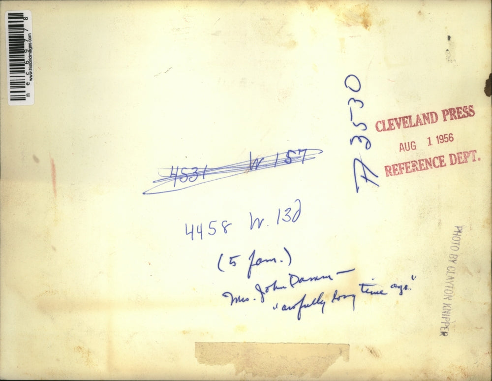 1956 Press Photo Trash Sitting Outside in Unidentified Location - nec69778