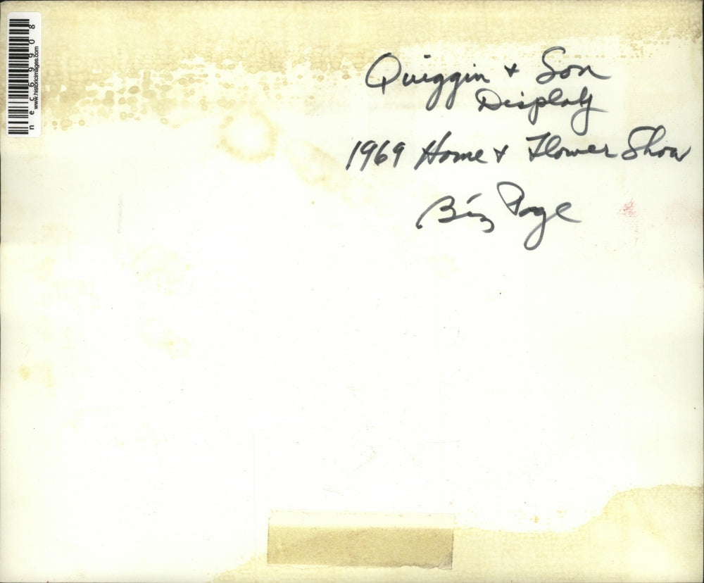 1969 Press Photo Quiggin & Son Display at Home and Flower Show