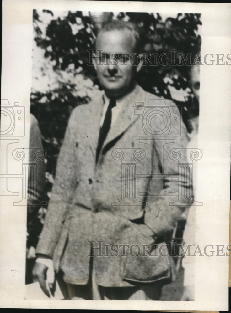 1932 Press Photo Kenneth G. Smith, Millionaire's Yacht Seized