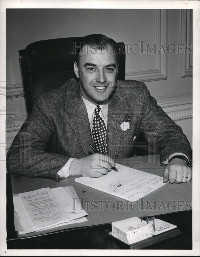 1956 Press Photo Sumner G. Whittier, Republican Candidate for Governor Mass.