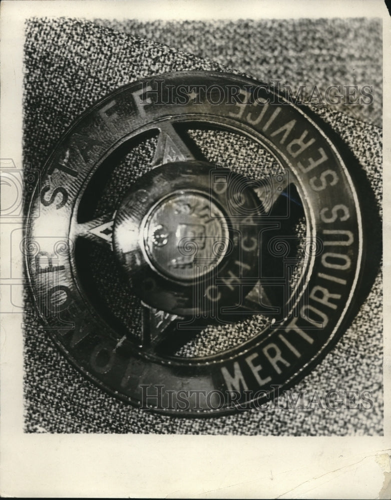 1931 Press Photo Citizen Heroes Given Gold Honor Stars For Meritorious Service