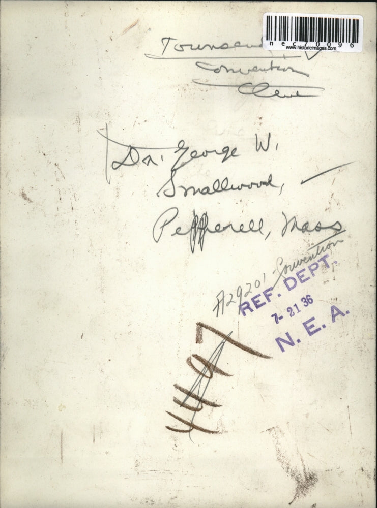 1936 Press Photo Dr. George Smallwood at the Townsend Convention in Cleveland