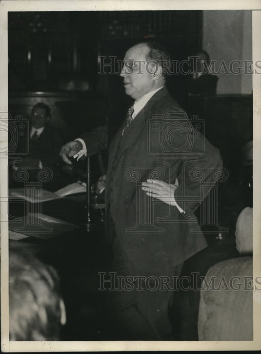 1932 Press Photo Federal Reserve Board Governor Eugene Meyers in DC
