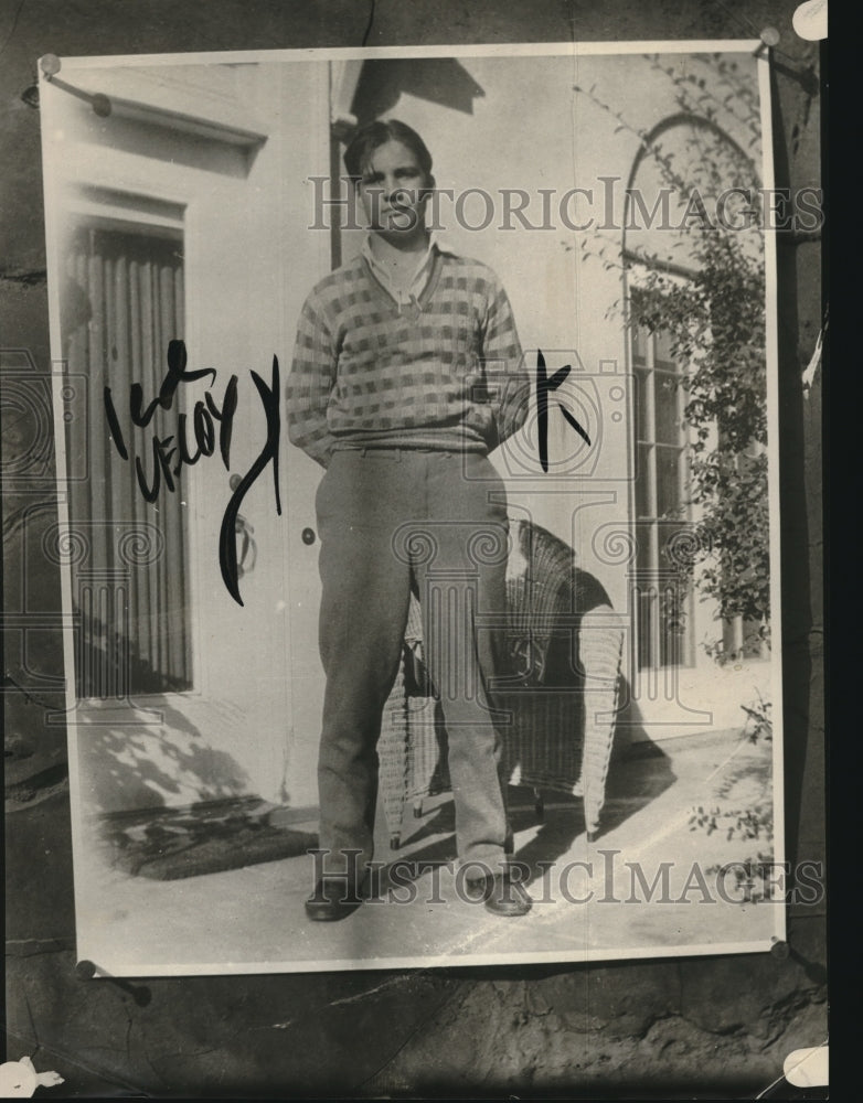 1925 Press Photo William Macy aka Billie Bennett before his death