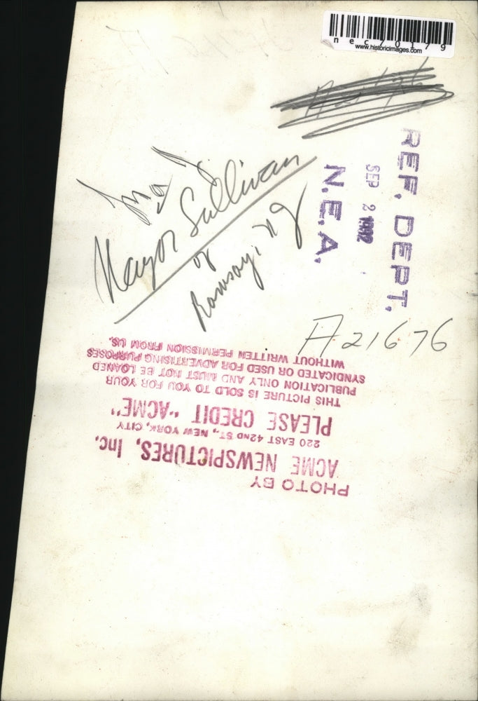 1932 Press Photo Mayor Sullivan on Ramsay, N.J.