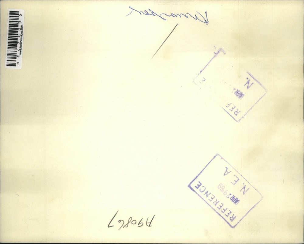 1959 Press Photo Franz Josef Strauss of Germany & Carter Davidson at Press Club