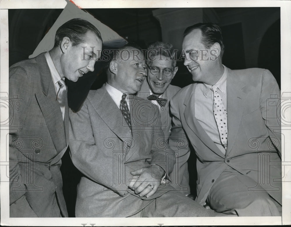 1952 Press Photo Art Summerfield, Robert Humphreys, Wayne Wood, Stan Pratt