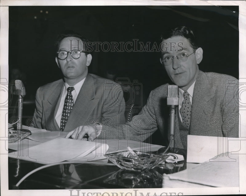 Load image into Gallery viewer, 1952 Press Photo Internal Revenue Agents Osol Sokoloff &amp; Gilbert Haley Tesitfy
