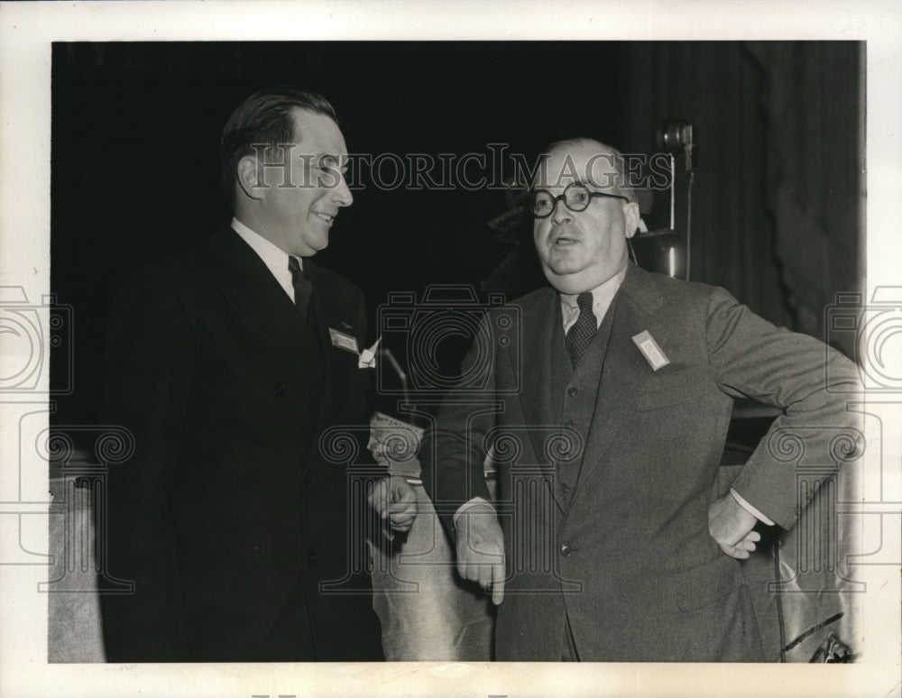 1937 Press Photo James G. Stalhman and Howard Davis at A.N.P.A Convention