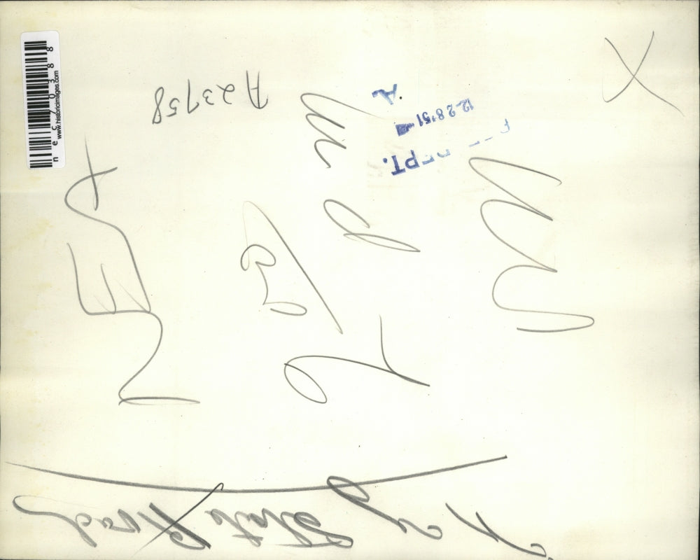 1951 Press Photo Car Hit by Snow Wind Gust in Albany, New York - nec70388