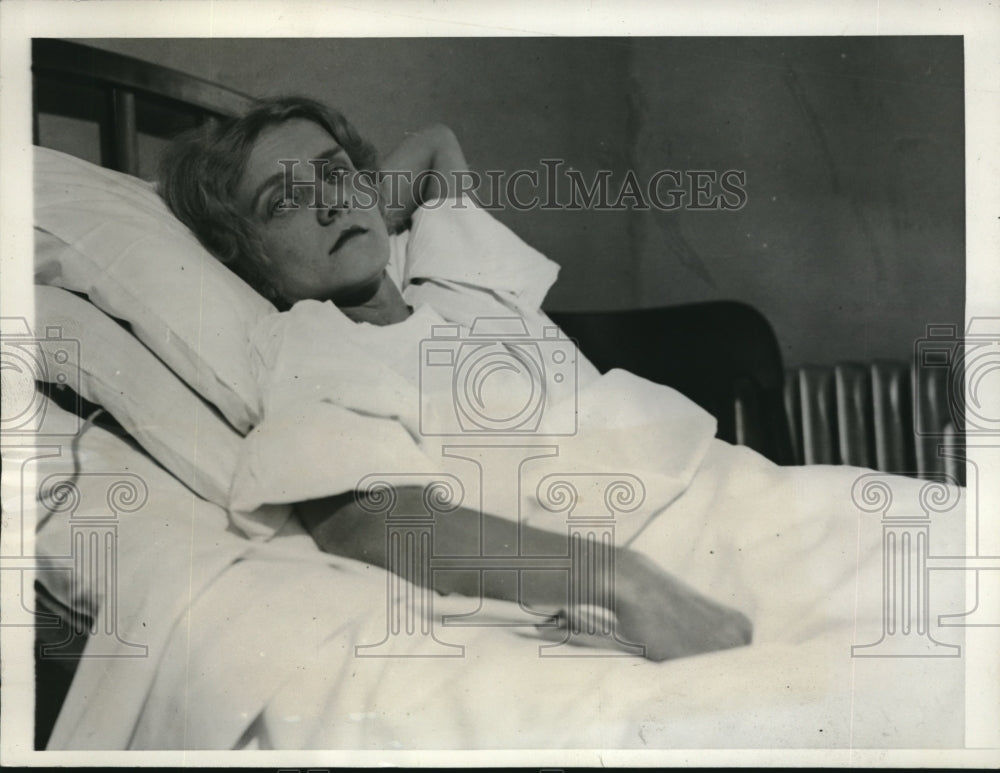 1932 Press Photo Lucille L Silver attack victim in Glen Echo, Md - nec70433