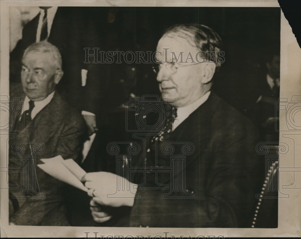 1937 Press Photo Burton K Wheeler at an office