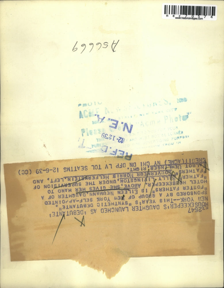 1939 Press Photo NYC Eileen Neumann, B Livingston, GM Helferstein,Uehlinger