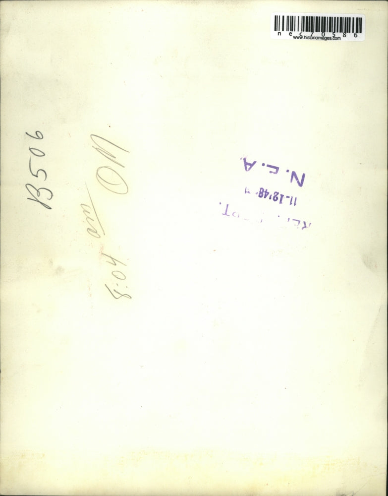 1948 Press Photo Chicago Harry Grabiner VP of Cleveland baseball in Amer L.