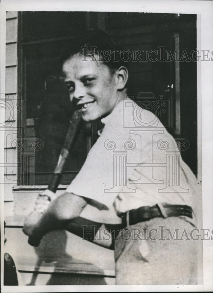 1934 Press Photo Albert Strack age 15 accidently shot his brother in NJ