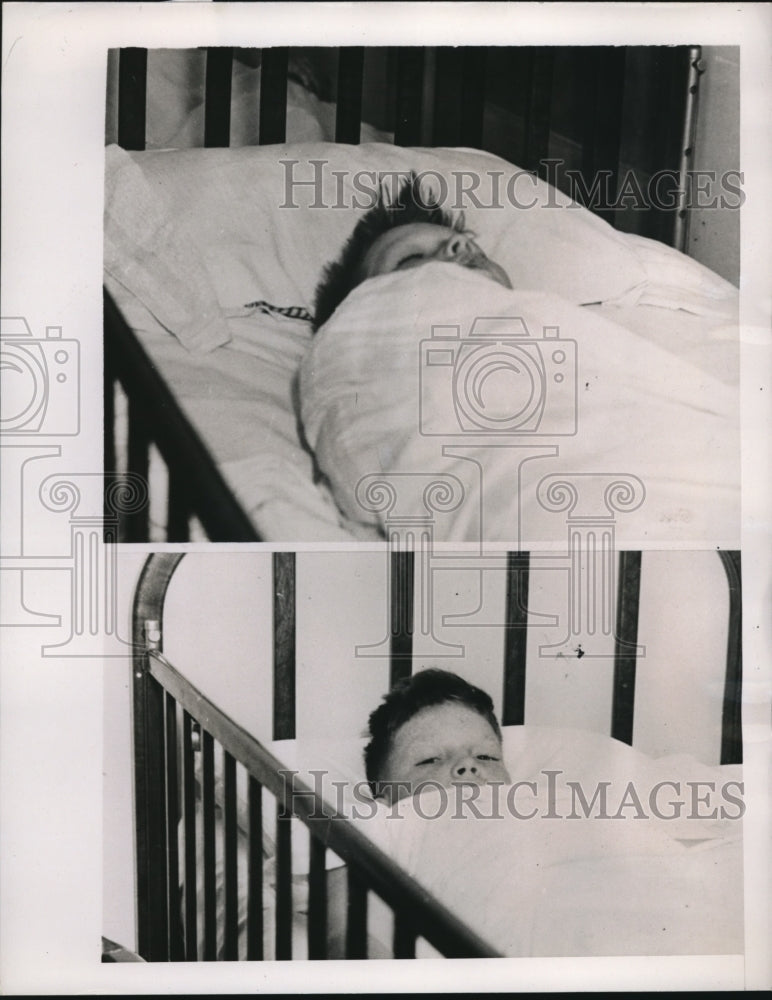 Load image into Gallery viewer, 1939 Press Photo Clinton, Okl. David&amp; Joe Watson recover from poisioning by mom
