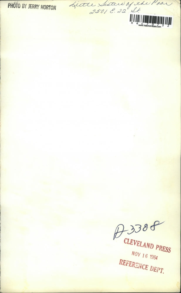 1964 Press Photo Little Sisters poor home gates to the property