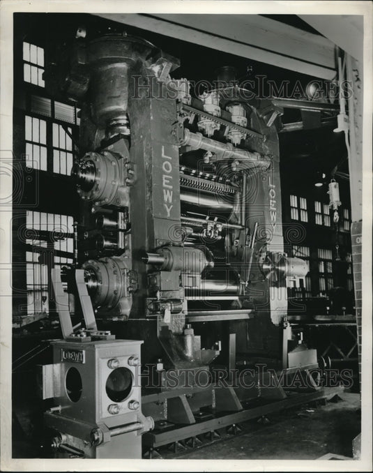 1958 Press Photo Kaiser Aluminum & Chemical Co new rolling mills