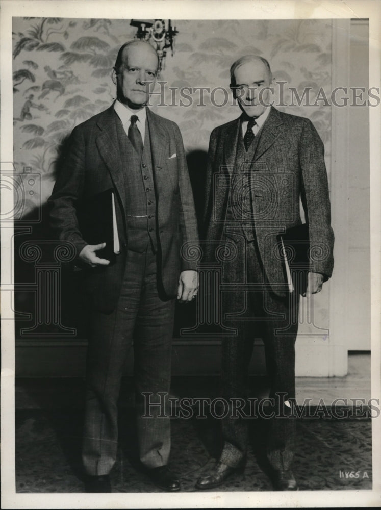 1932 Press Photo Dr Walter Steiner & Dr Livingston Farrano in DC - nec70833