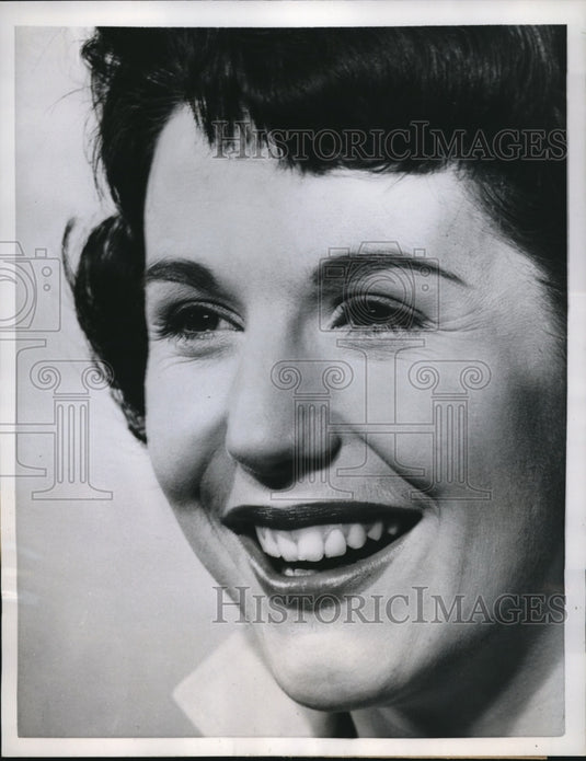 1959 Press Photo Glasgow, Scotland Joan Summers winner Scottish TV contest