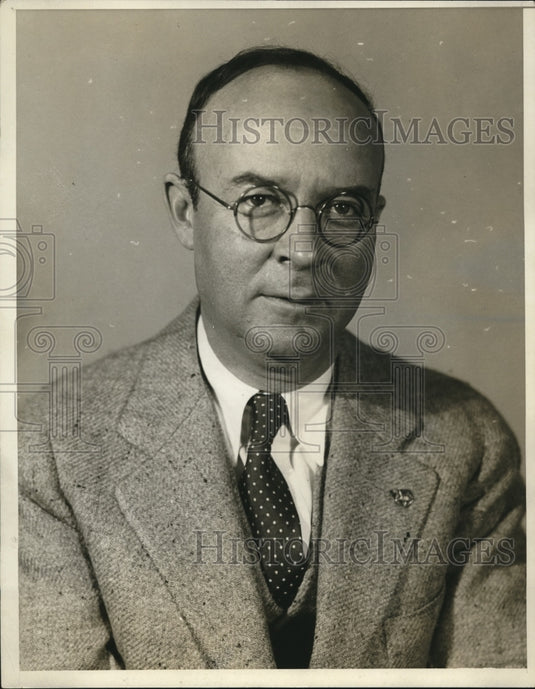 1929 Press Photo George G Schor, mgr editor of Philadelphia Record