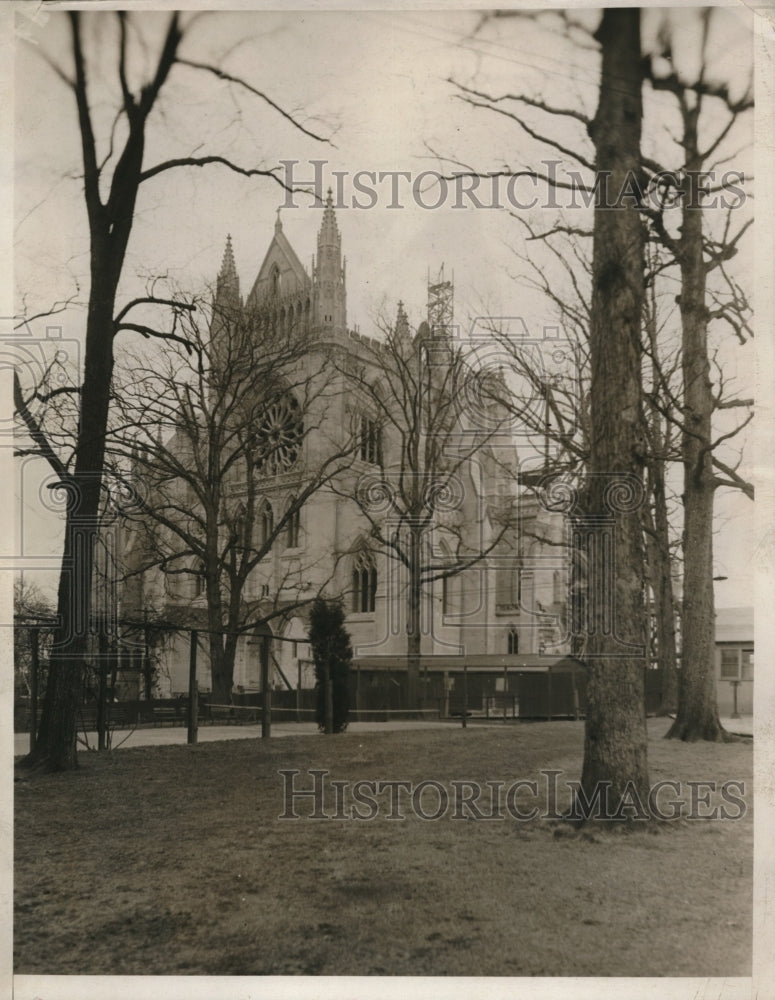1932 Press Photo Washington Cathedral a7 North Transept