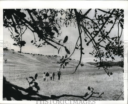 1969 Press Photo San Luis Obispo, Calif people arrive for a rock festival