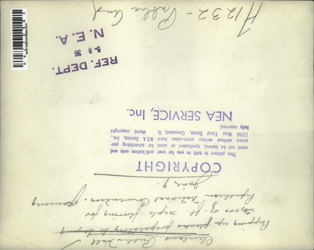 1936 Press Photo Cleveland Rubber Hall being prepped for GOP convention