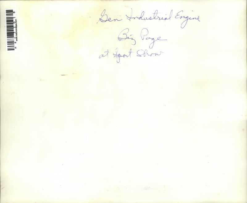 Load image into Gallery viewer, Press Photo General Industrial Supply engine on exhibit
