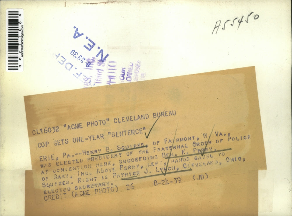 1939 Press Photo EWrie, Pa Henry Squires, Ben K Perry,Pat J Lynch - nec71084