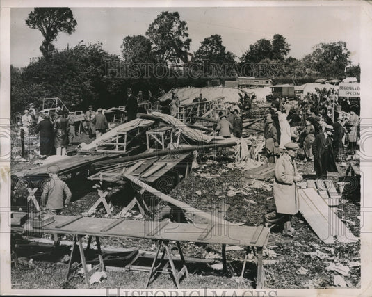 1935 Press Photo Oxfordshire, England Thane Agri show after a storm