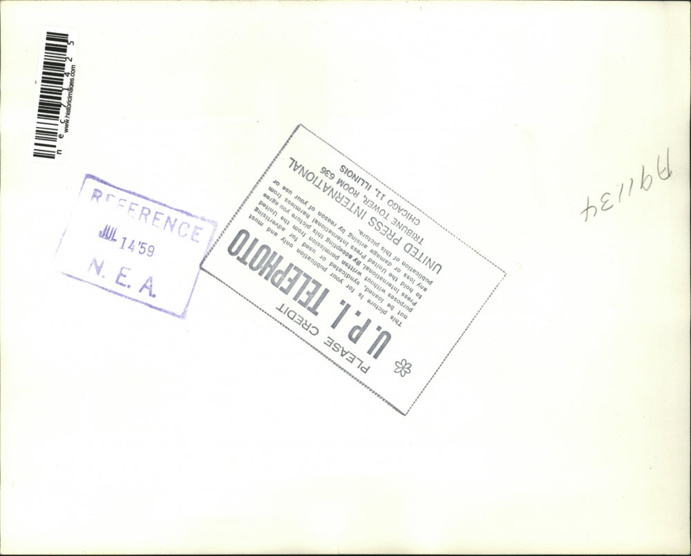 1959 Press Photo Dr. James V. Neel & Dr. Harden Jones Testify at Hearing