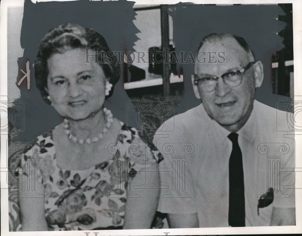 1966 Press Photo Mr & Mrs IJ Wisner 50th Wedding Anniversary in Cleveland