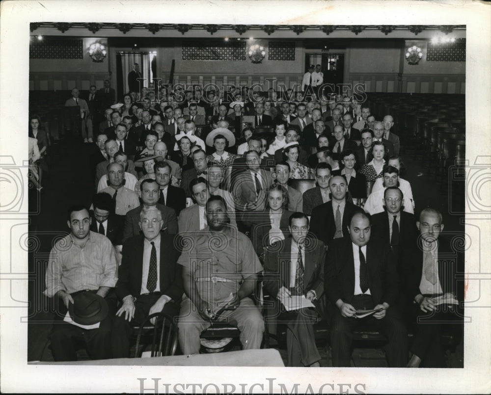 1942 Press Photo Civilian Defense class for Fire Watchers