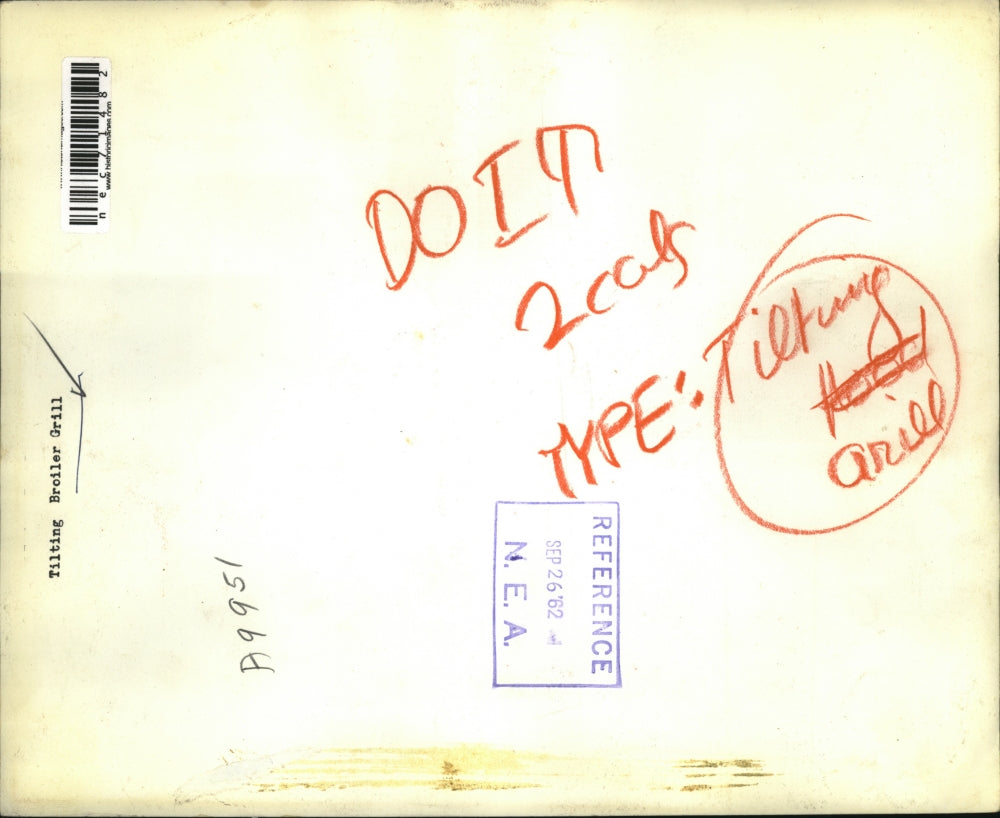 1962 Press Photo Kitchen with Tilting Broiler Grill