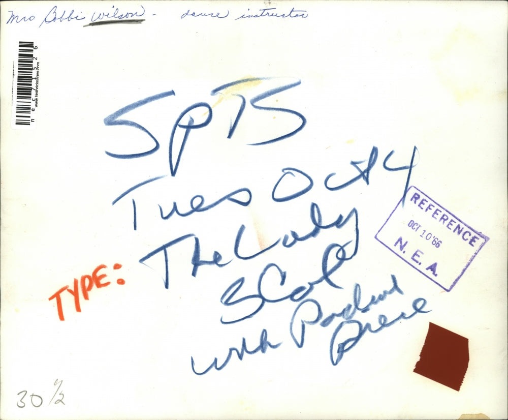 1966 Press Photo dance instructor Mrs. Bobbi Wilson teaching a class - nec71526