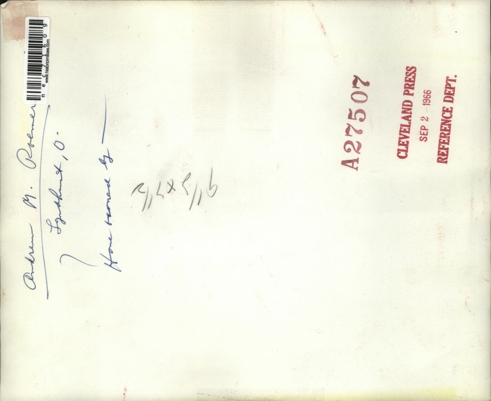 1966 Press Photo Andrew M Roemer home. interior view in Lyndhurst, Ohio