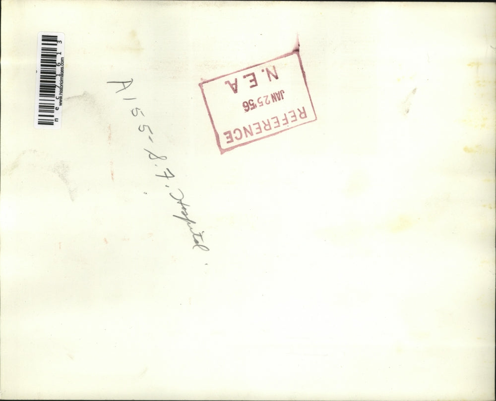 1956 Press Photo LA, Calif Mom & son with ambulance from train wreck - nec71613