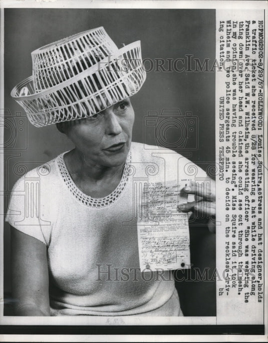 1957 Press Photo Hollywood, Calif Louise Aquire actress & designer