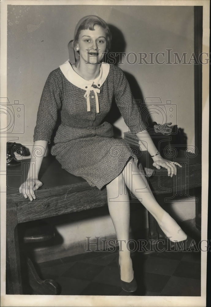 1955 Press Photo Miss Norma Wahl of Cleveland, Ohio