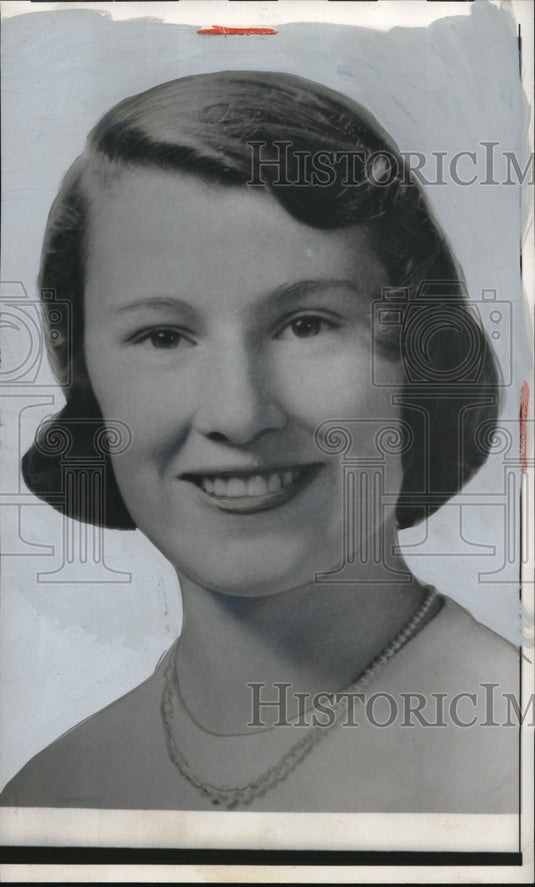 1956 Press Photo Northampton, Mass Priscilla Whitcomb of Smith College
