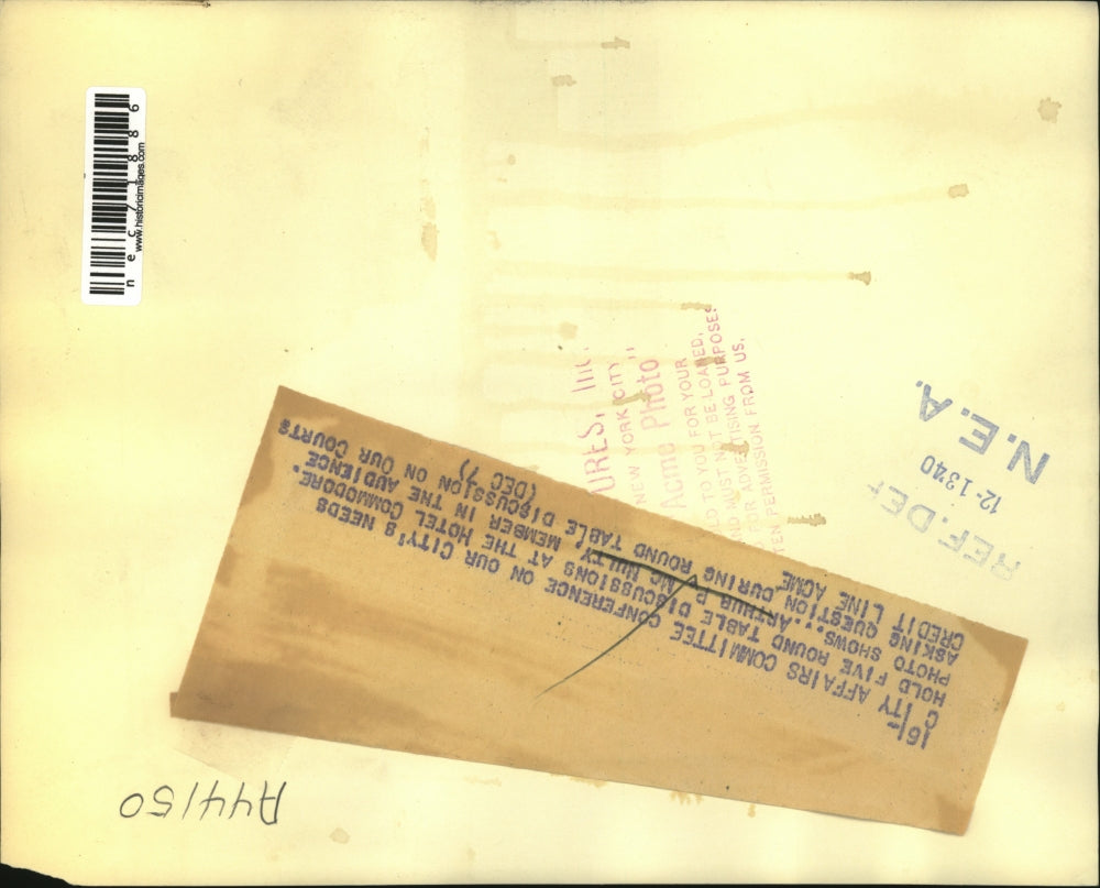 1940 Press Photo Arthur MCNulty at City Affairs conference in NY