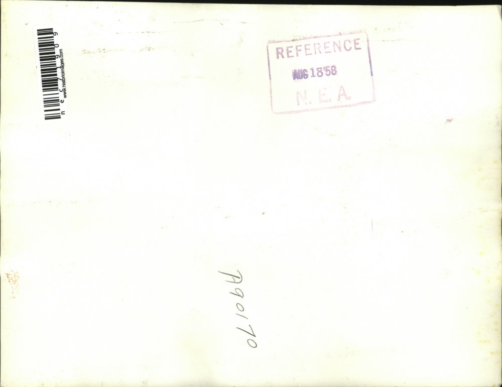 1958 Press Photo Charles Rocky Rothschild on witness stand at murder trial