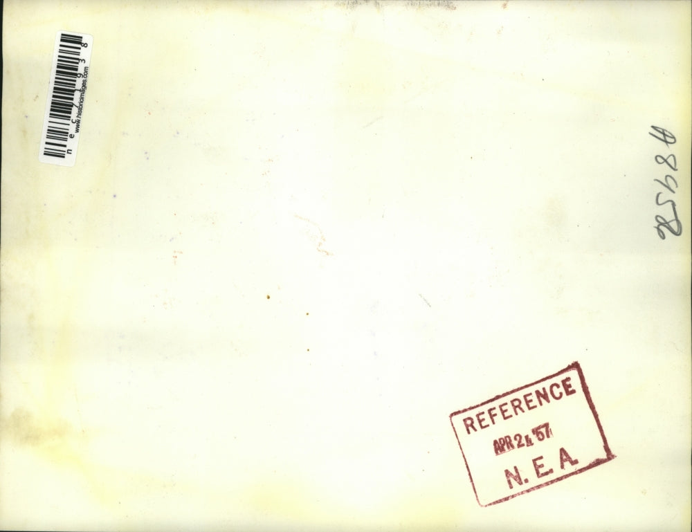 1957 Press Photo Cinncinati, Ohio Norm Eplay & son George to get season tickets